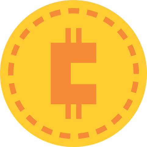 Crypto  flat clipart png.